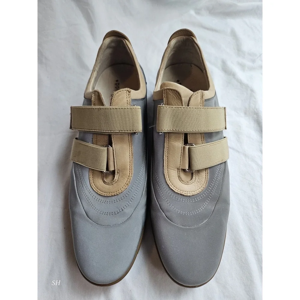 Donald Pliner 9.5 M Sport Travel Air Touch‎ System Italy Hook Loop Loafers READ